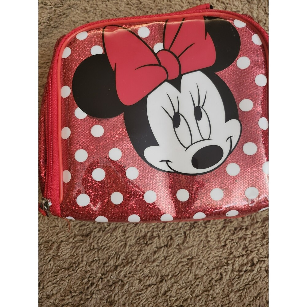 Minnie Mouse Red Glitter Lunch Bag B9